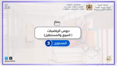 دروس الرياضيات: المربع والمستطيل – تعريف، خصائص، محيط ومساحة 2 المربع والمستطيل