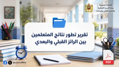 تقرير تطور نتائج المتعلمين بين الرائز القبلي والبعدي 4 تقرير تطور نتائج المتعلمين بين الرائز القبلي والبعدي