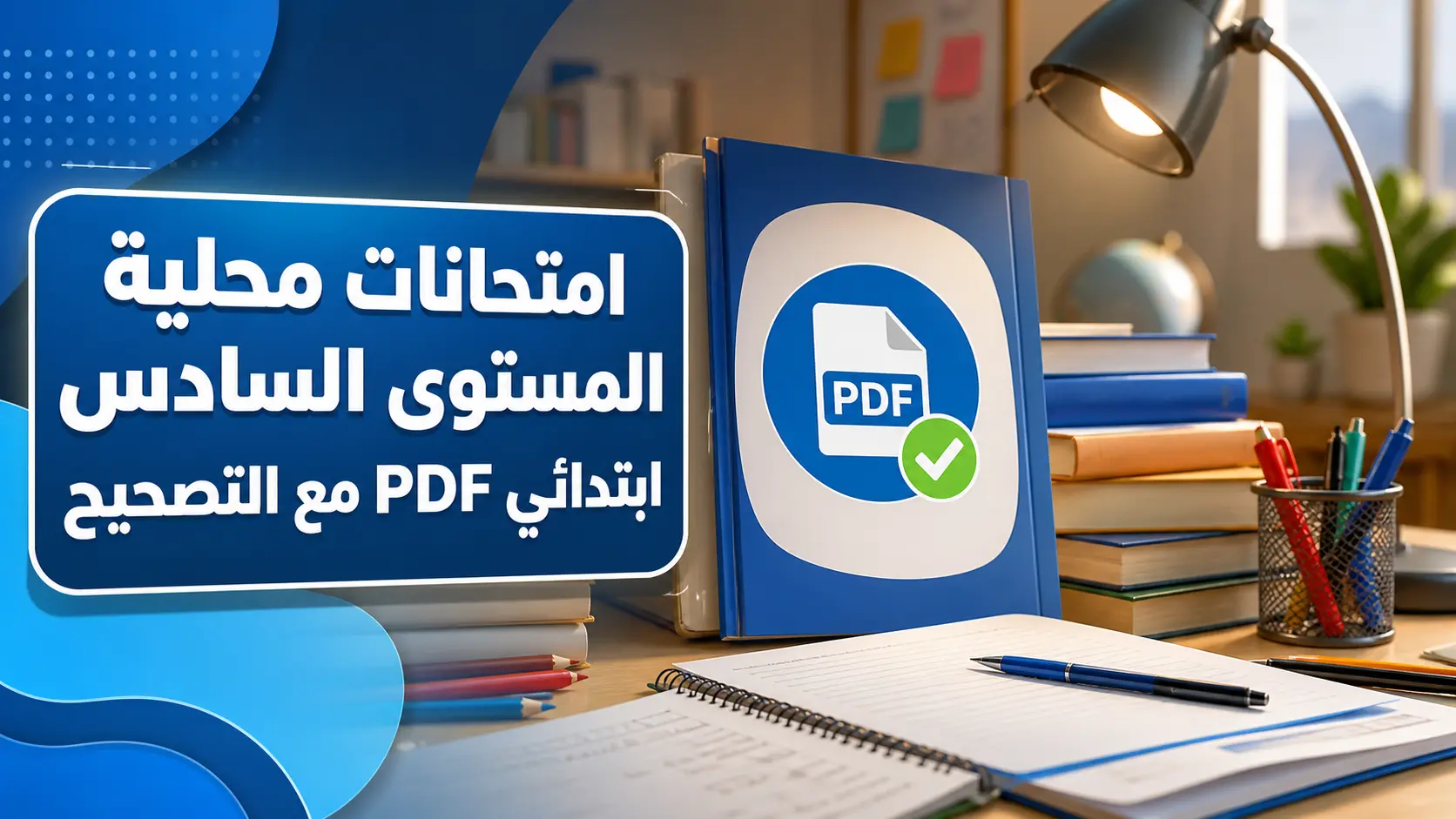 امتحانات محلية المستوى السادس ابتدائي PDF مع التصحيح 1 امتحانات محلية المستوى السادس ابتدائي PDF