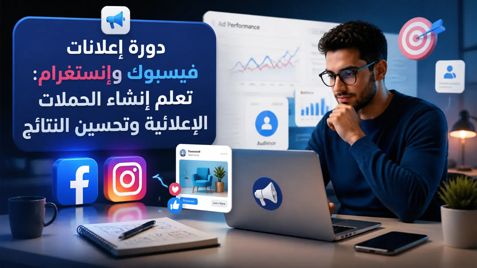 دورة إعلانات فيسبوك وإنستغرام