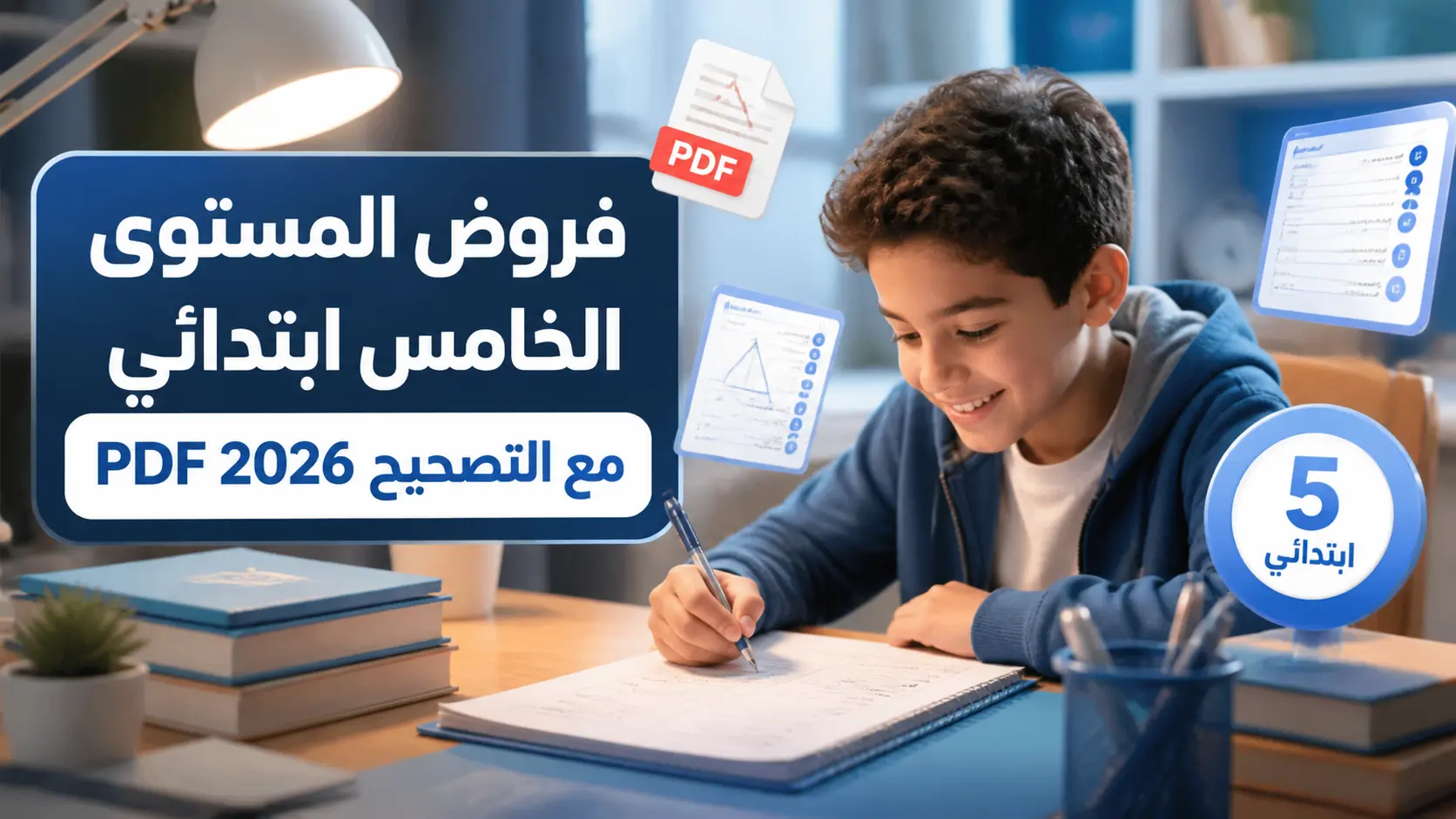 فروض المستوى الخامس ابتدائي مع التصحيح