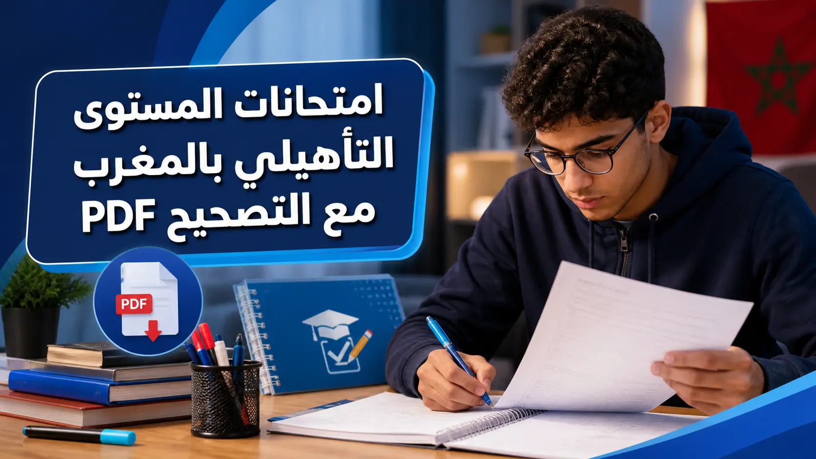 امتحانات المستوى التأهيلي بالمغرب مع التصحيح PDF 1 امتحانات المستوى التأهيلي مع التصحيح
