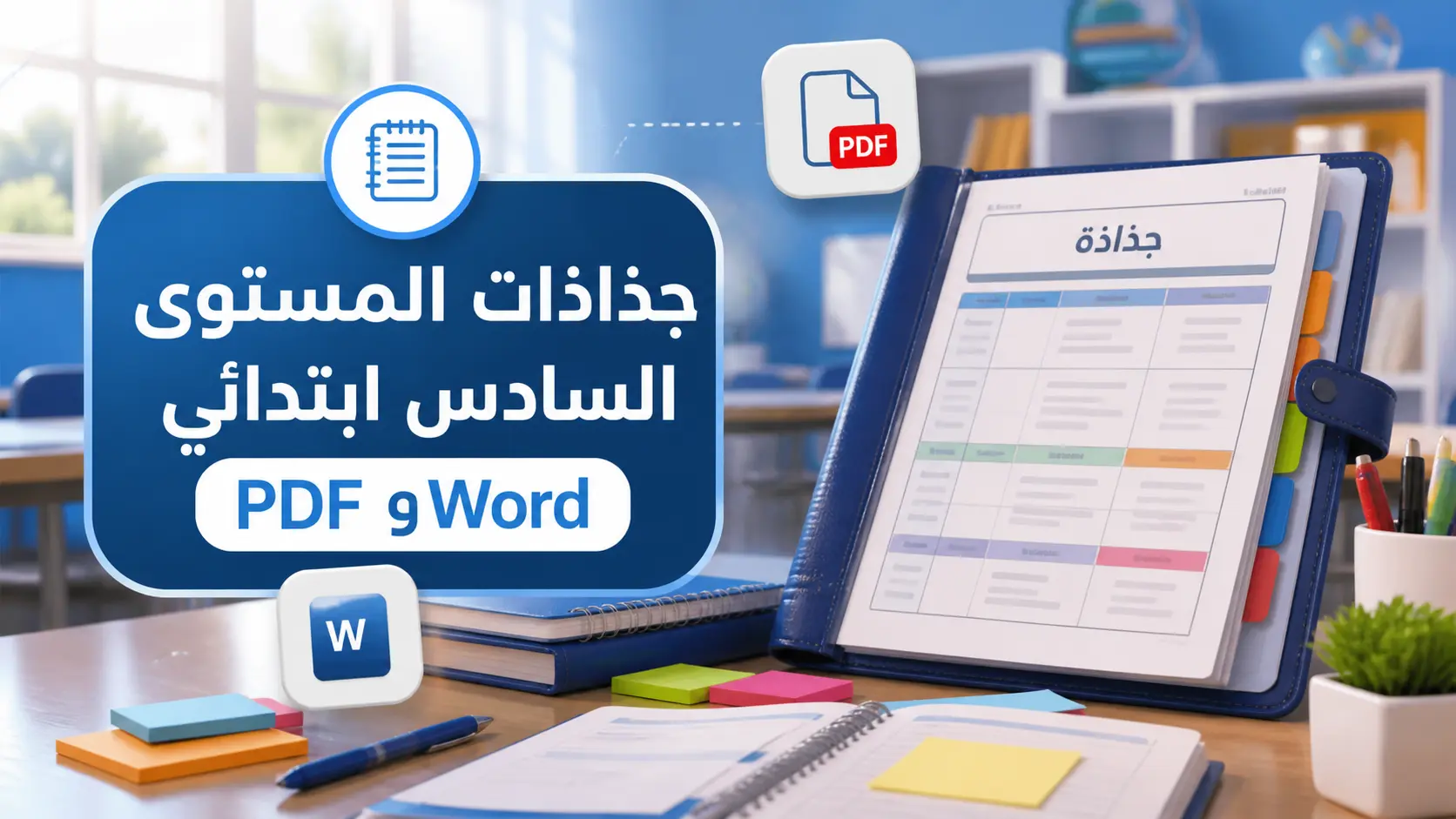 جذاذات المستوى السادس ابتدائي