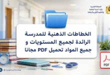 الخطاطات الذهنية للمدرسة الرائدة لجميع المستويات و جميع المواد تحميل PDF مجانا 3 mind maps.webp