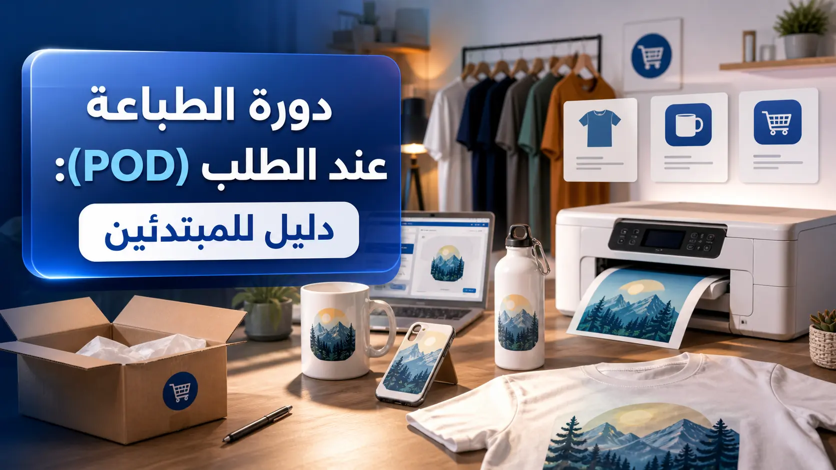 دورة الطباعة عند الطلب (POD): دليل للمبتدئين 1 دورة الطباعة عند الطلب